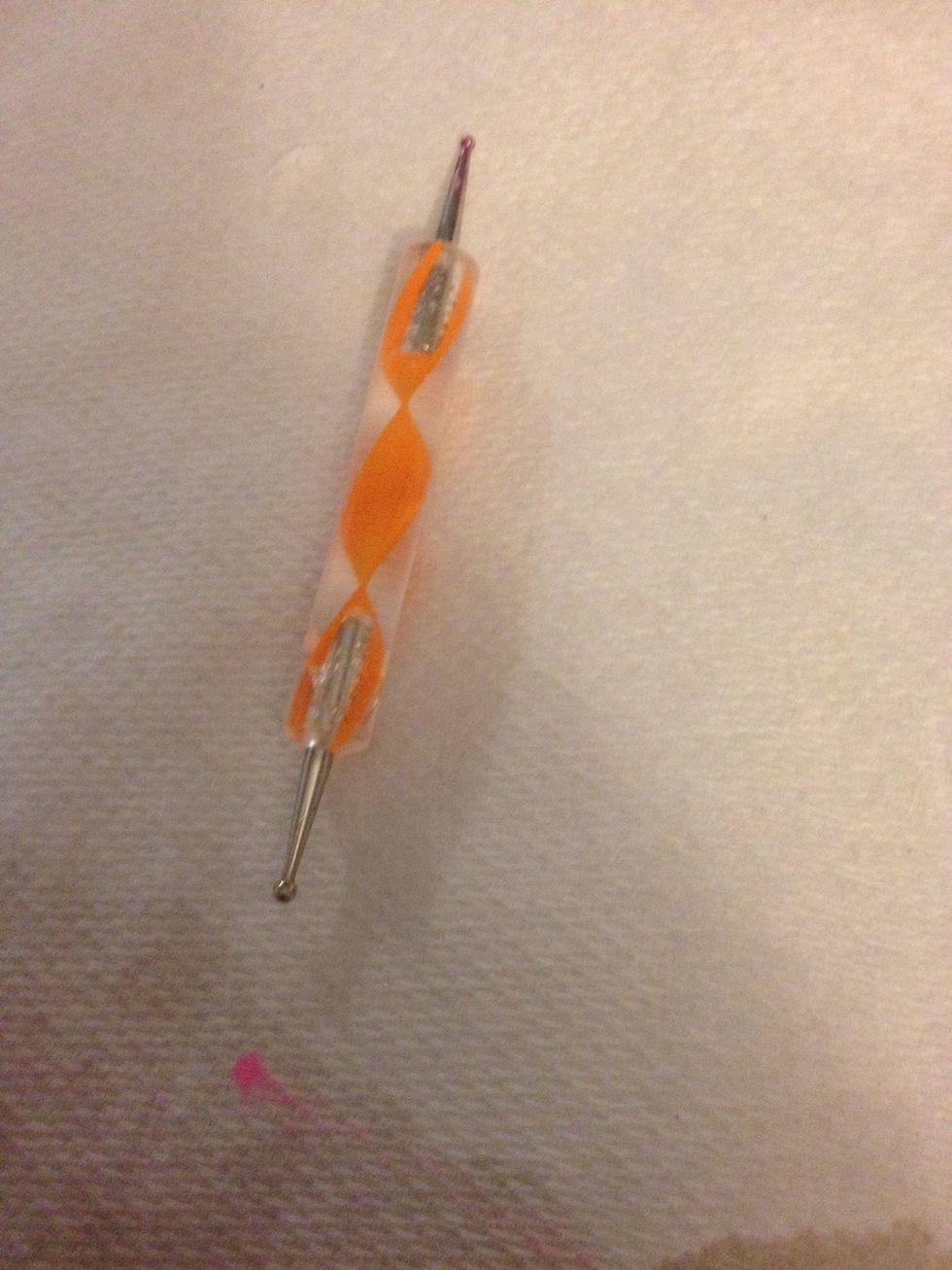 Grab your dotting tool. (I think you can use a toothpick..a toothpick never worked for me so I just got a tool, but maybe you will have more luck)