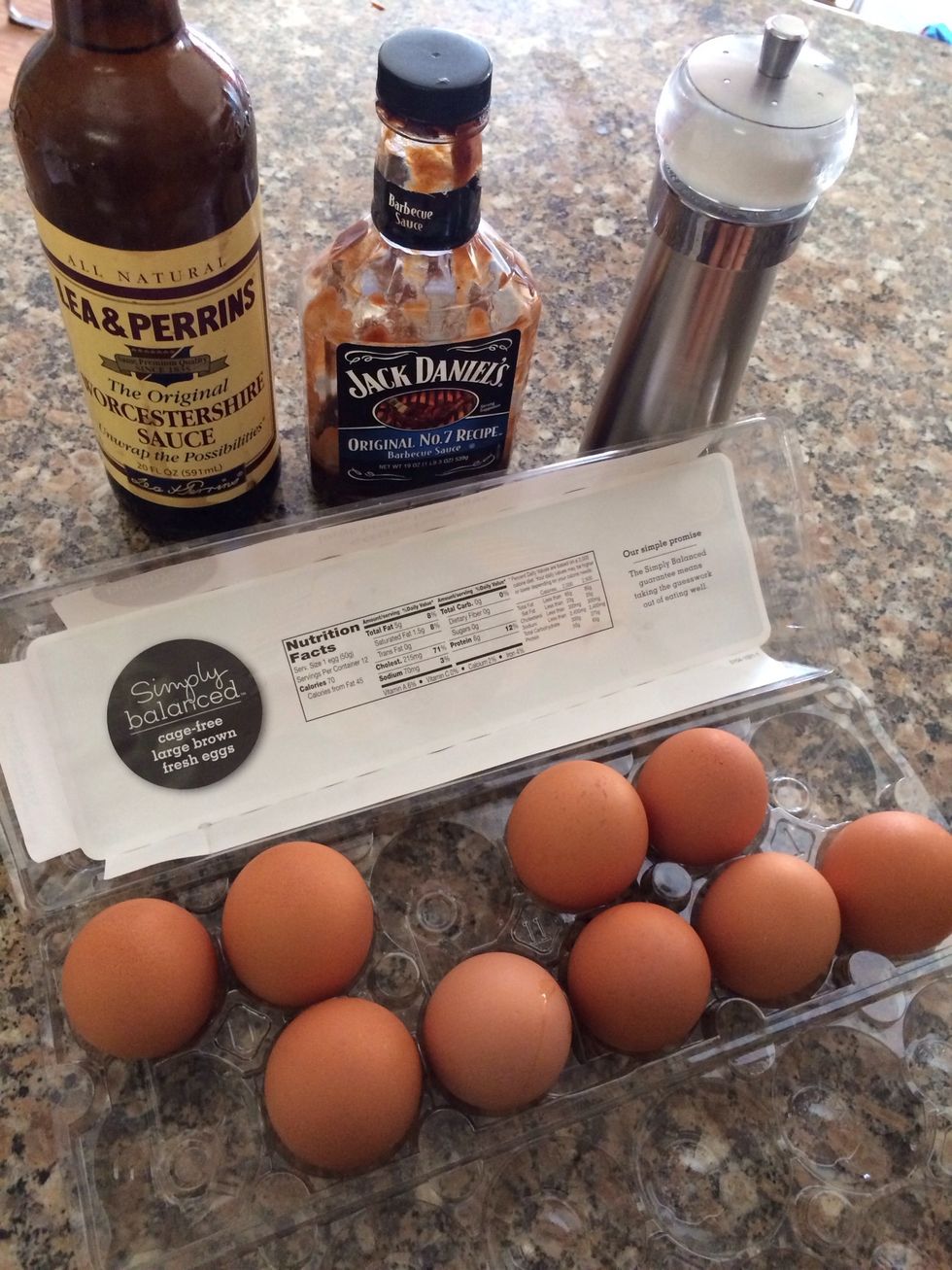 Grab your ingredients ( not shown since I forgot and didn't have... Garlic powder or garlic salt)