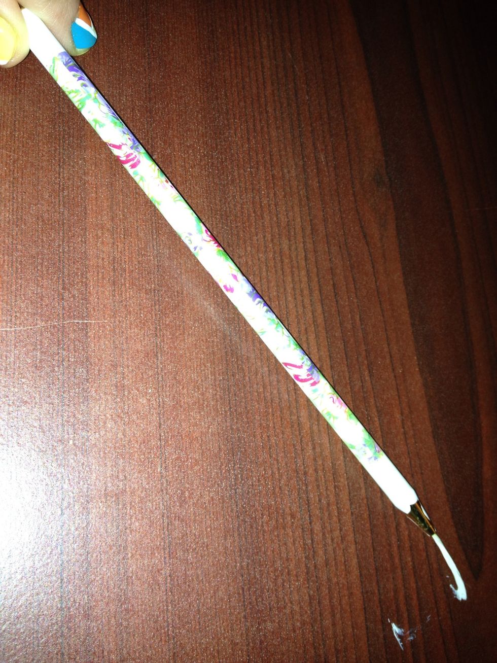 Grab your nail art brush for the striping.