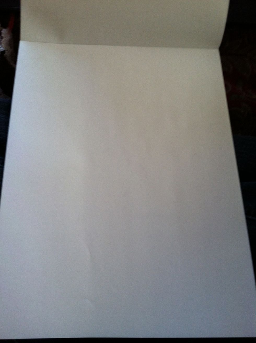 Grab your piece of paper or sketchbook page.