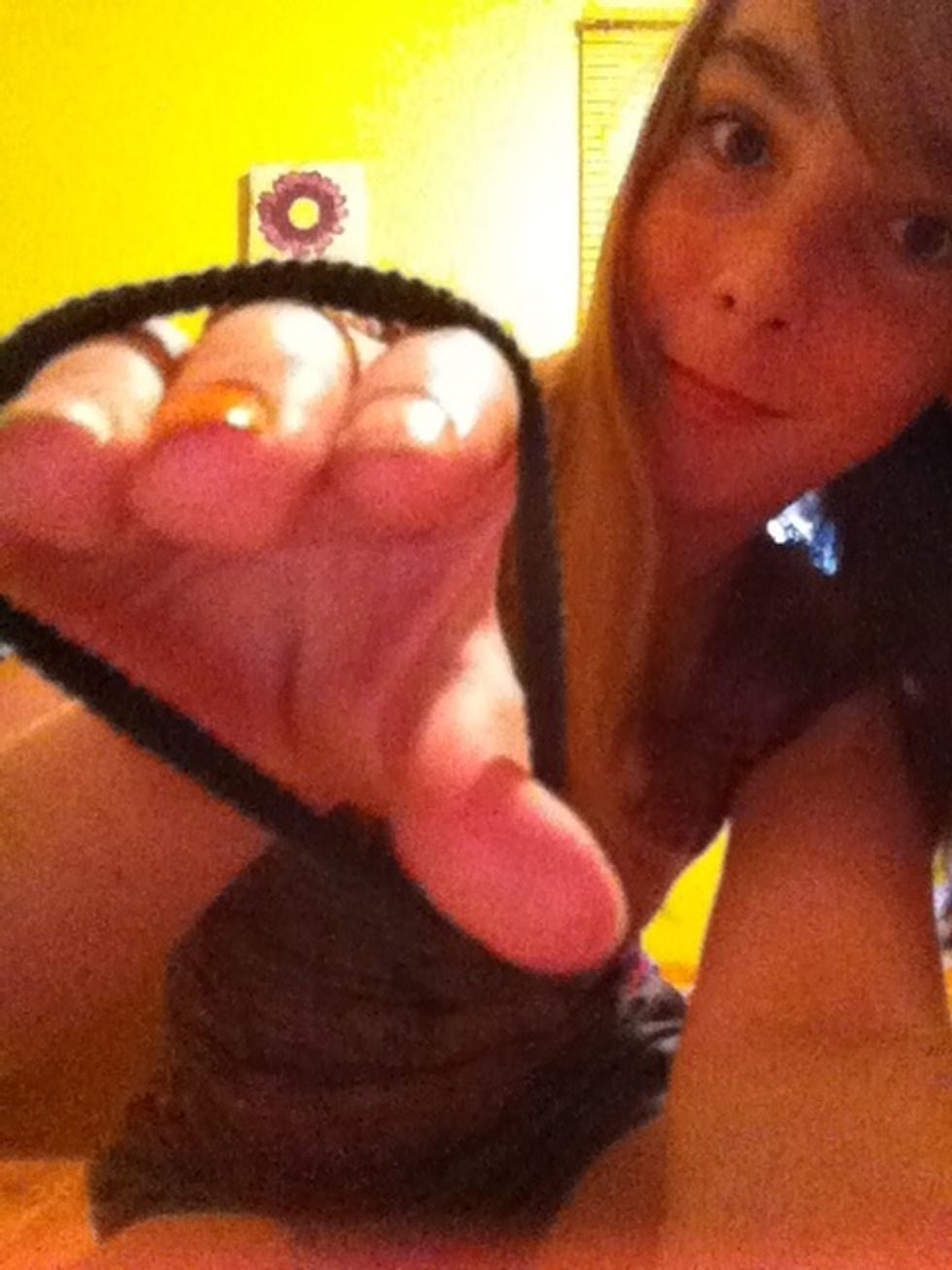 Grab your pony tail.