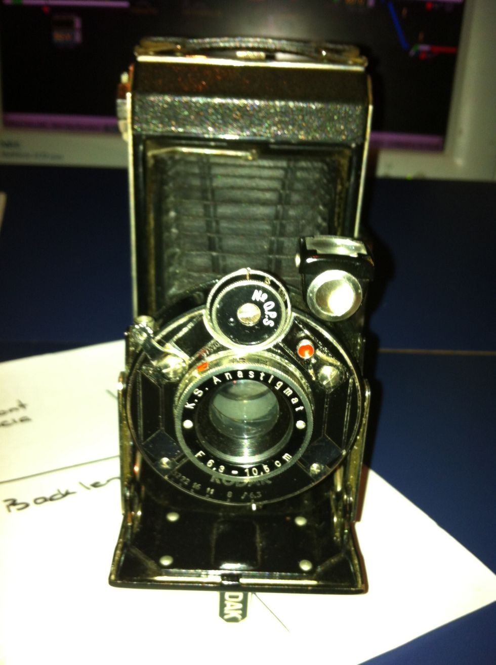 Grab your re-spooled 120 Film and off you go with your shiny antique. Happy shooting