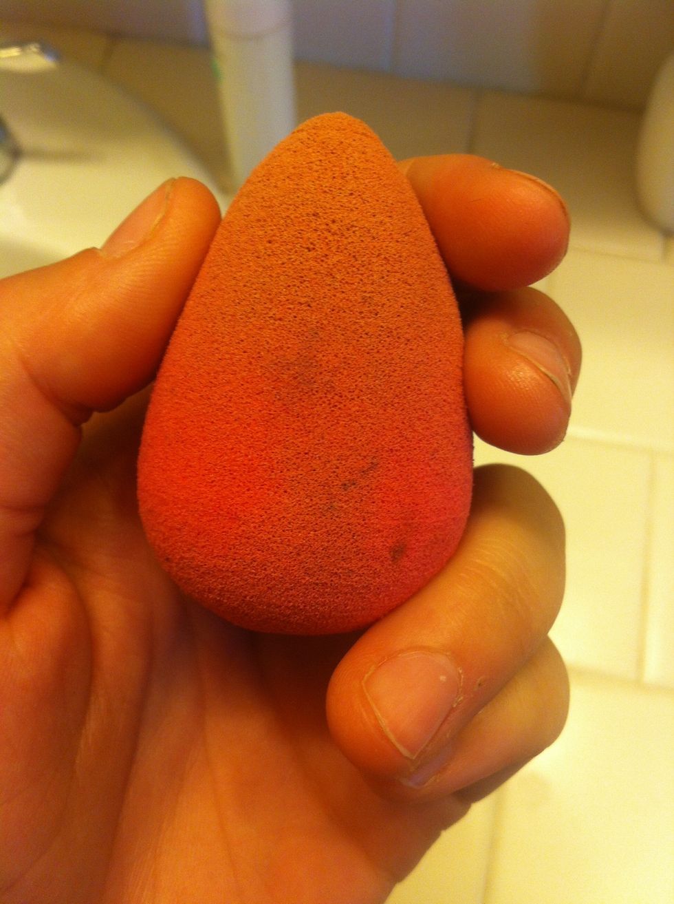 Grab your very dirty beauty blender or any other make up sponge
