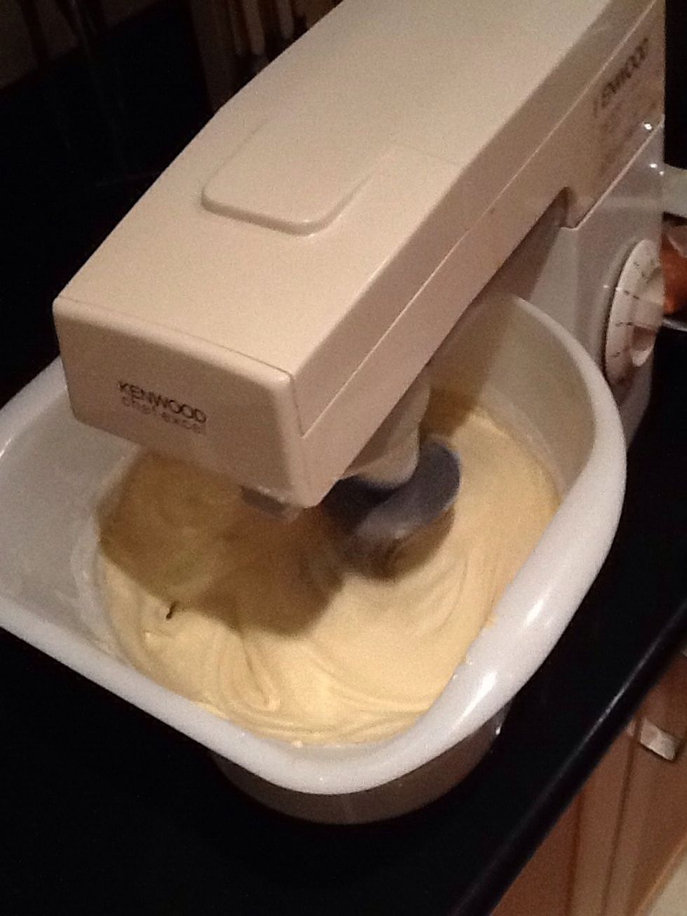 Gradually add in the flour until you achieve a smooth consistency (not too runny!).