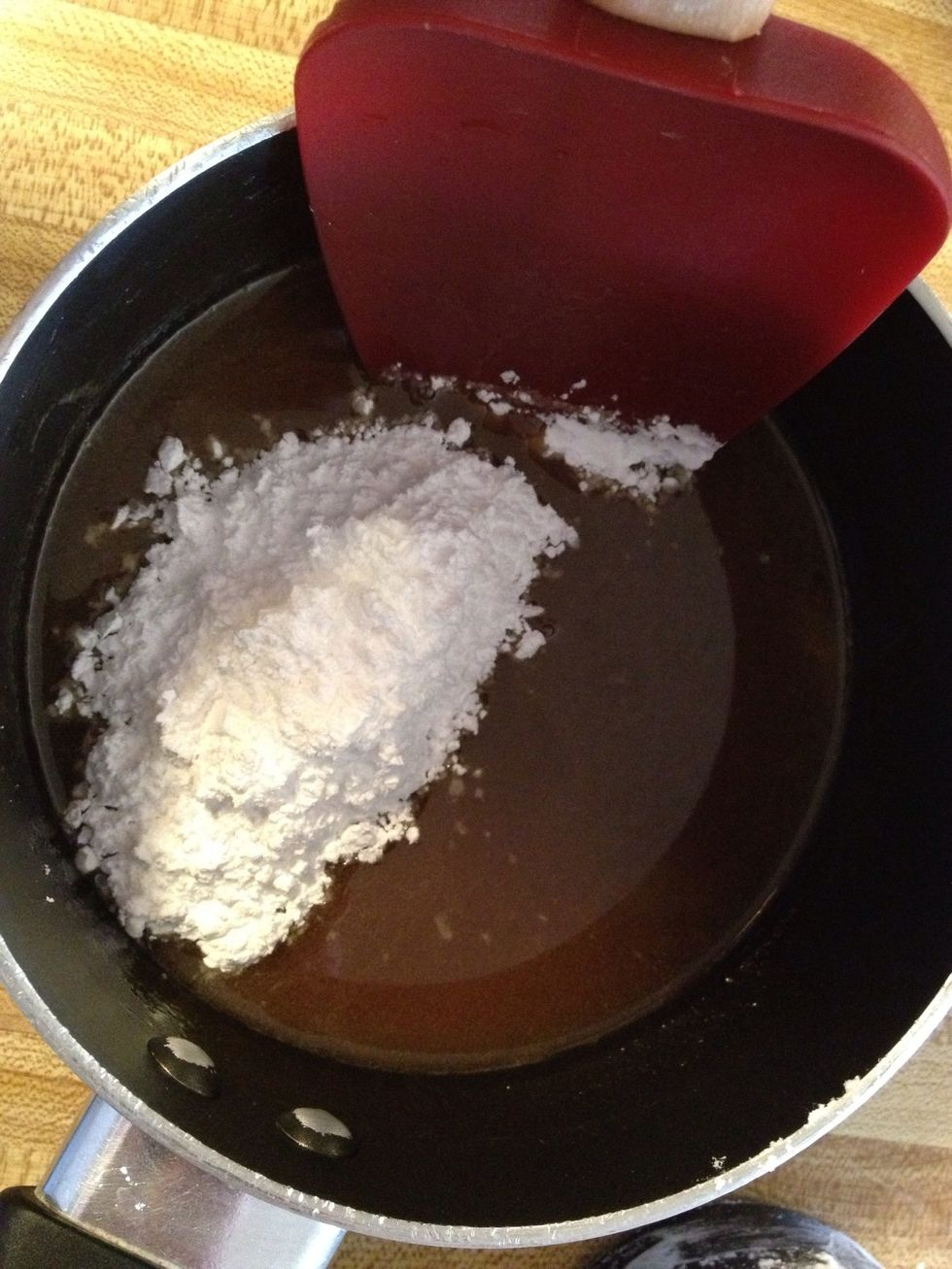 Gradually stir in powdered sugar. If glaze seems thick add 1 tablespoon milk.