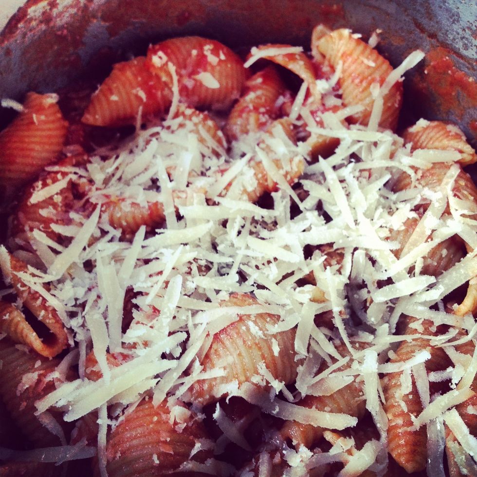 Grate as much Parmesan as you like...