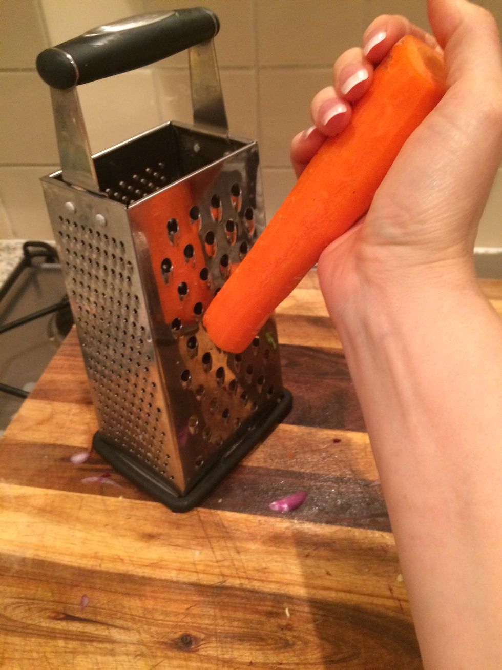 Grate carrot