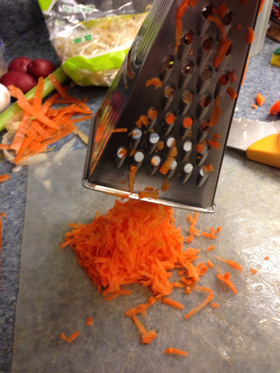 Grate carrot