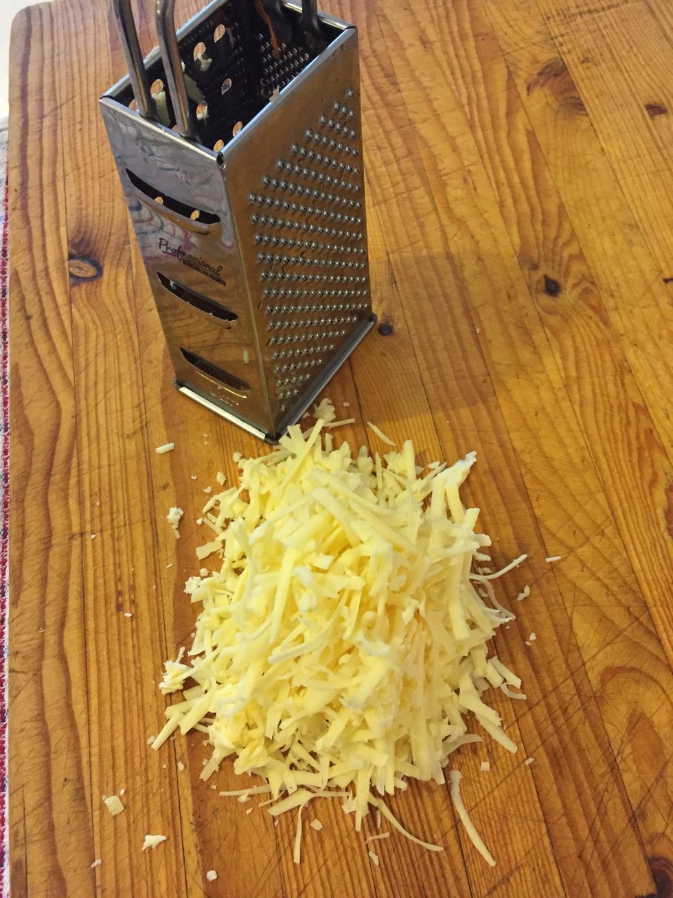 Grate cheese