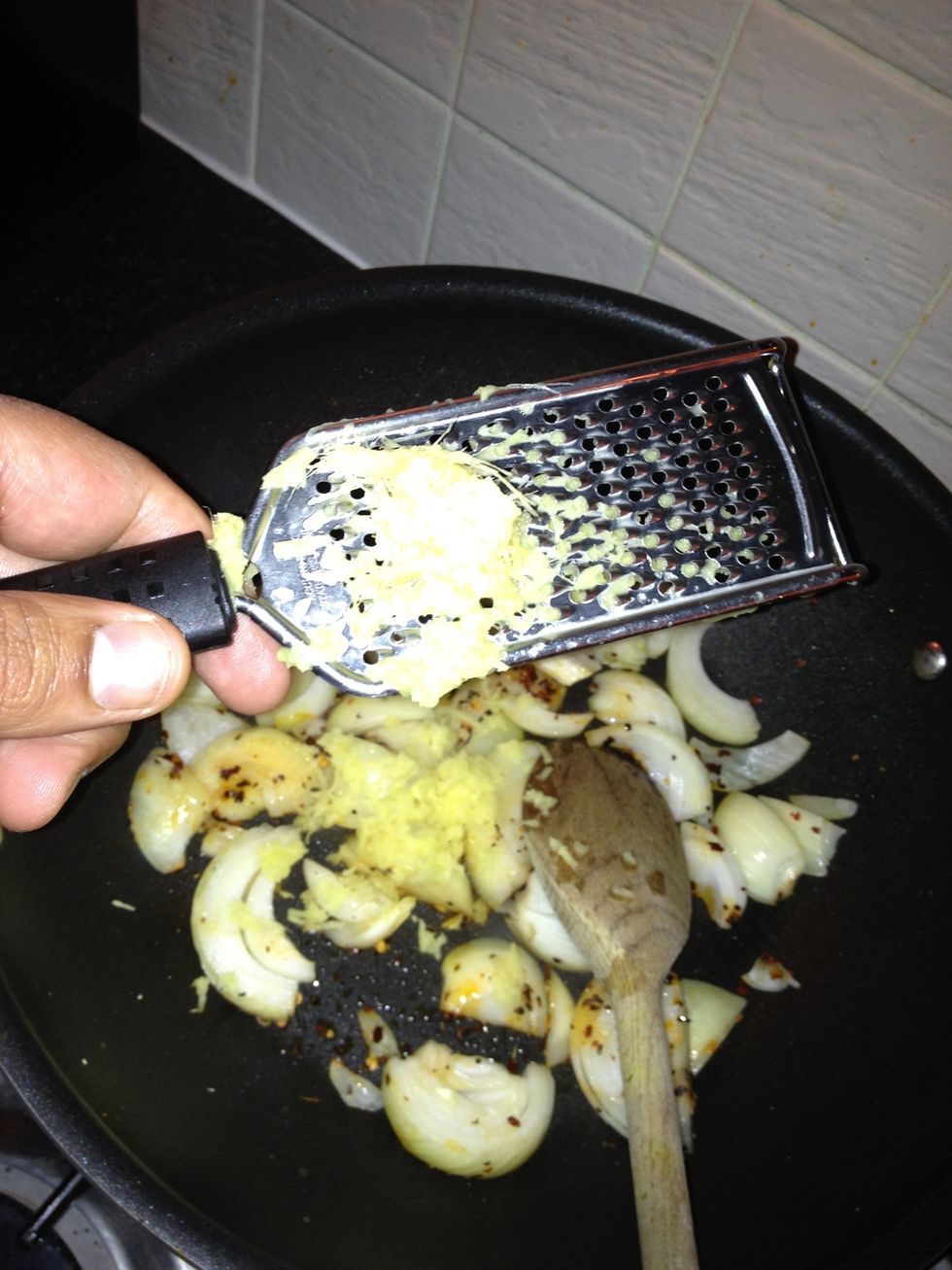 grate in your ginger, stir