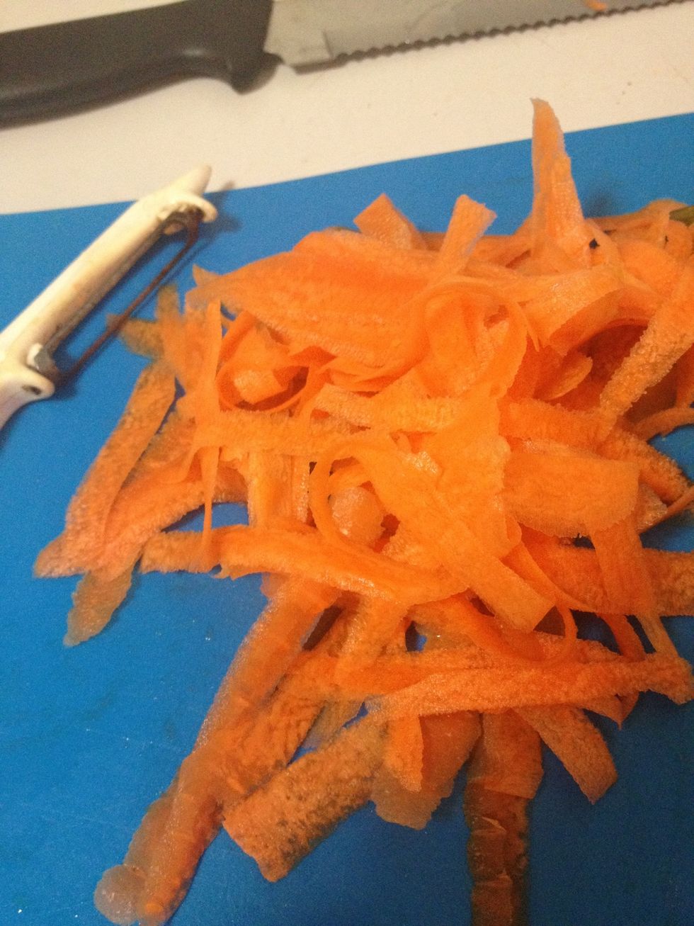 Grate one small-medium carrot
