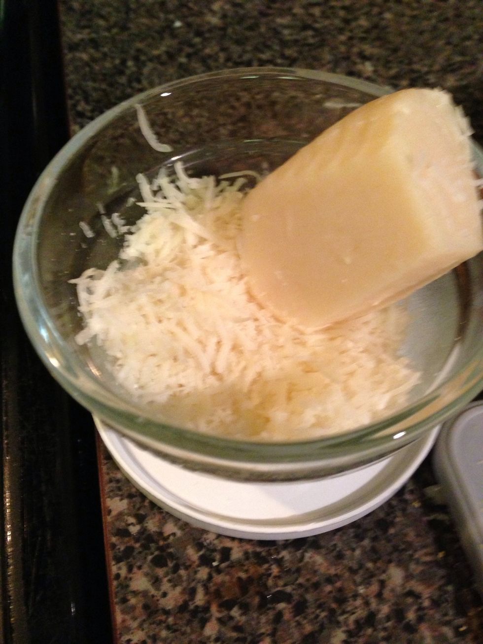 Grate Parmesan cheese