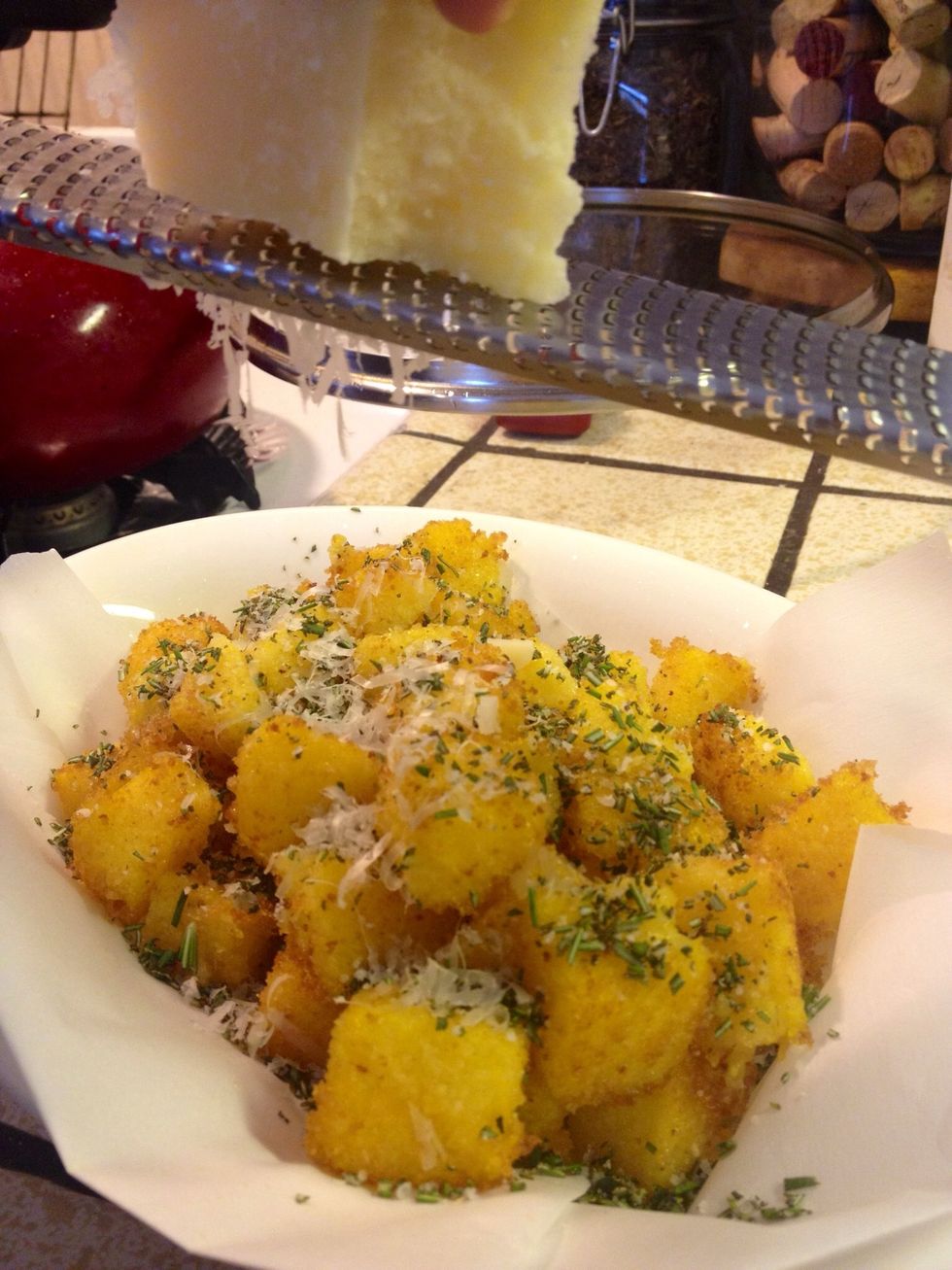 Grate some of that fresh Parmesan on top! Be generous!!