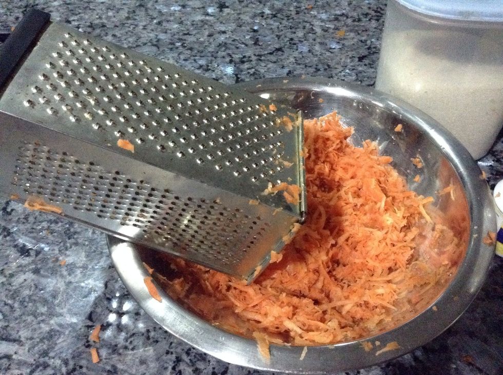 Grate the carrot