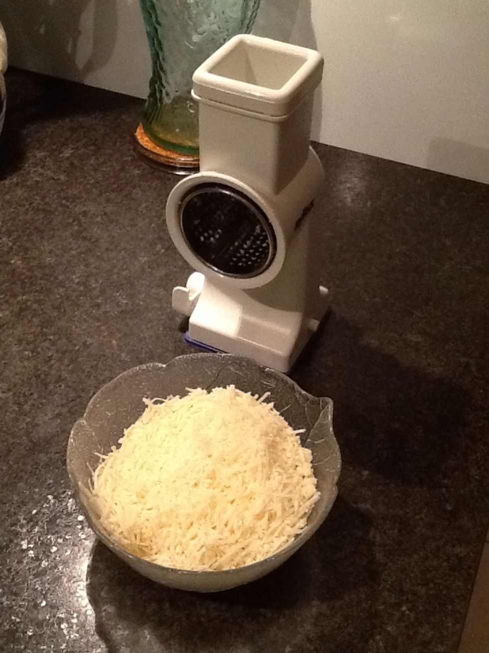 Grate the cheese.