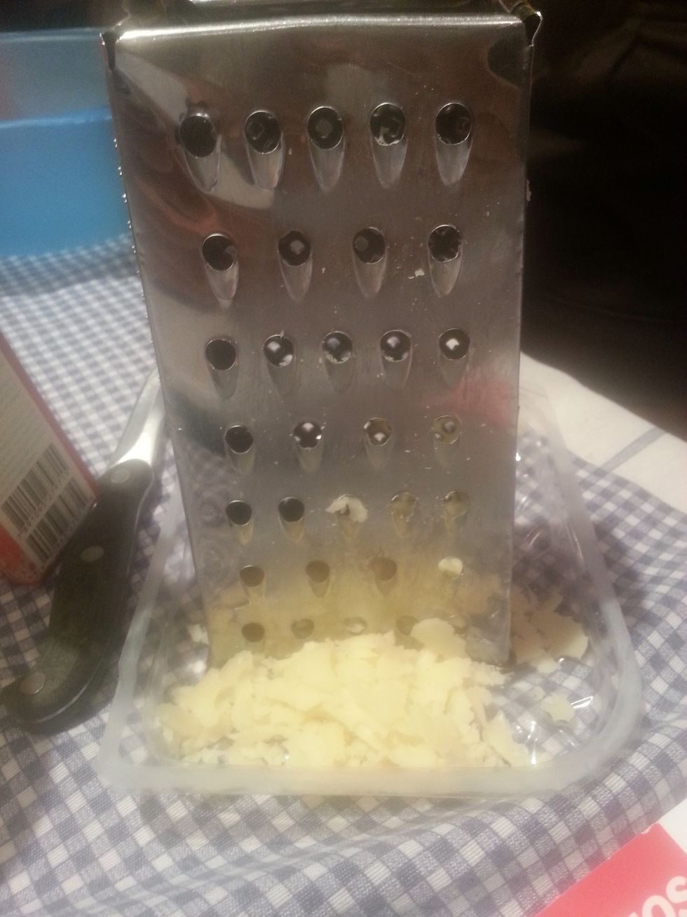 Grate the cheese