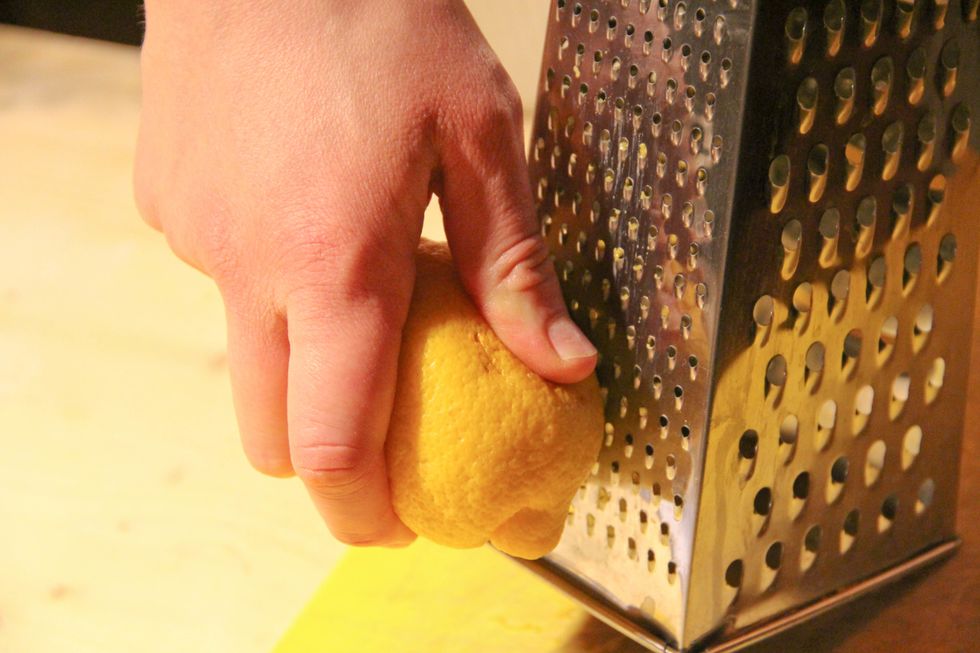 grate the lemon