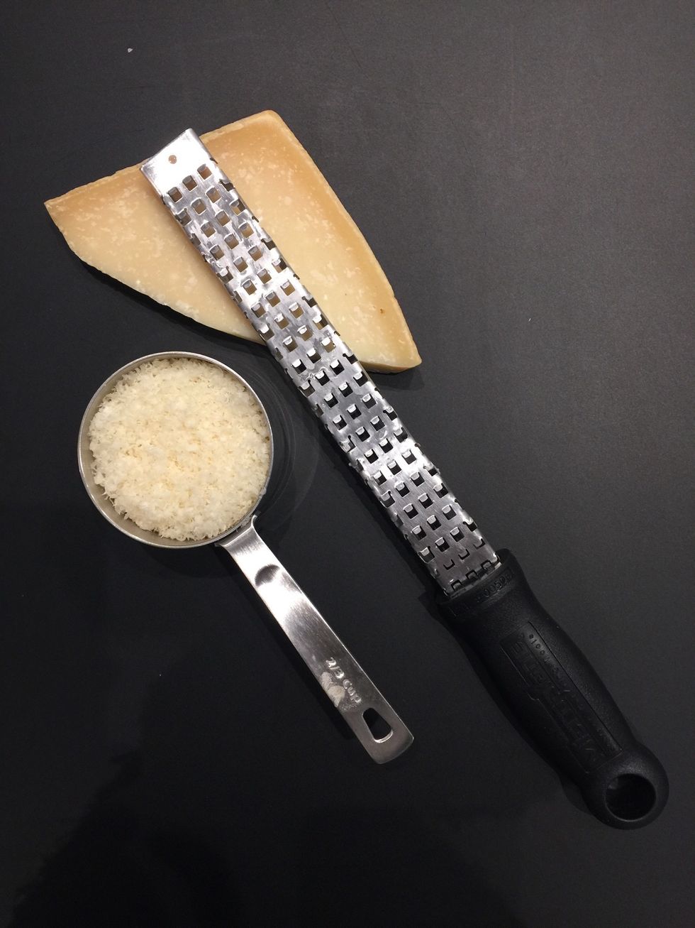 Grate the Parmesan.. Or ready bought?? Usually not the same taste