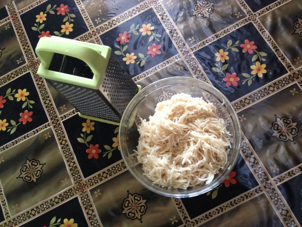 Grate the potato