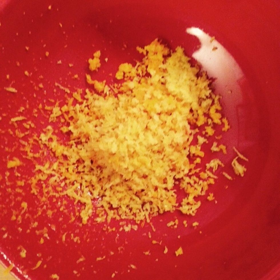 Grate the skin of both in a bowl