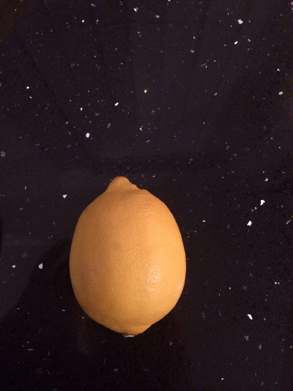 Grate the zest of the lemon and put in bacon mix then squeeze half lemon juice in too