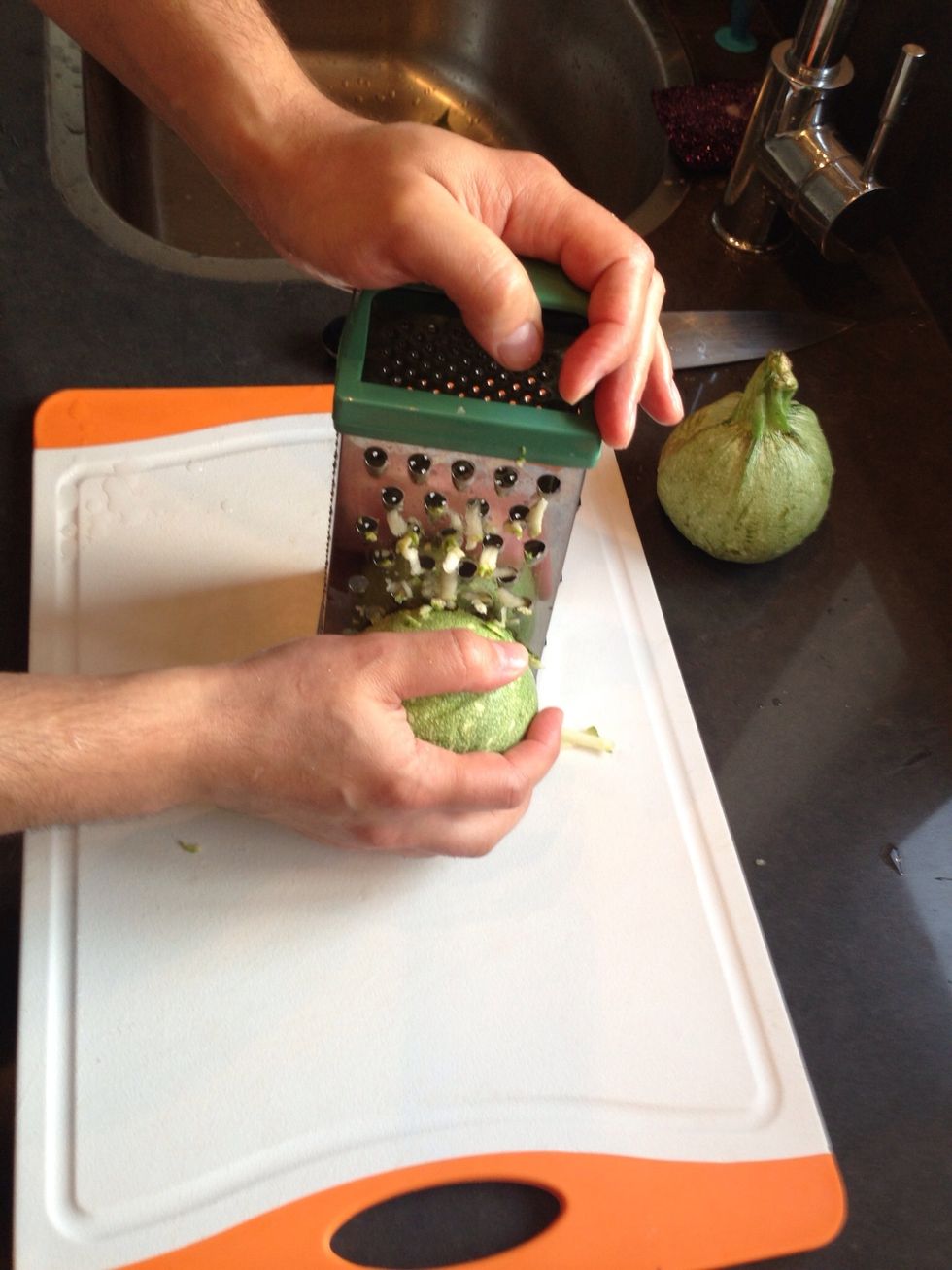 Grate the zucchini