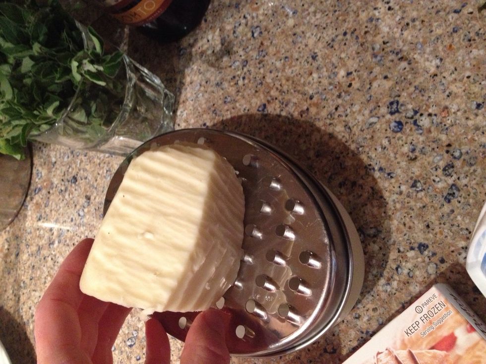 Grate up your mozzarella...