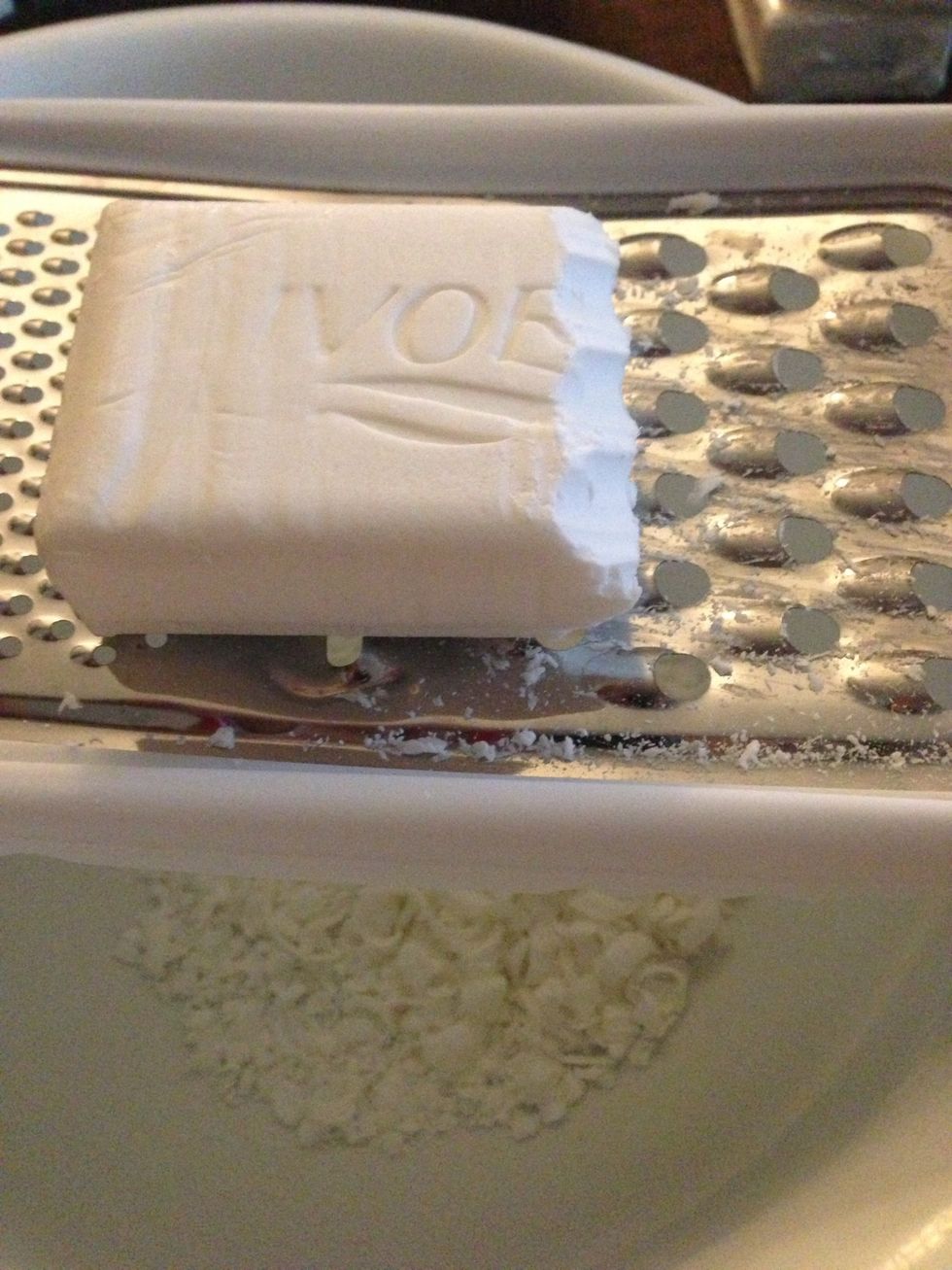 Grate your bar of soap.