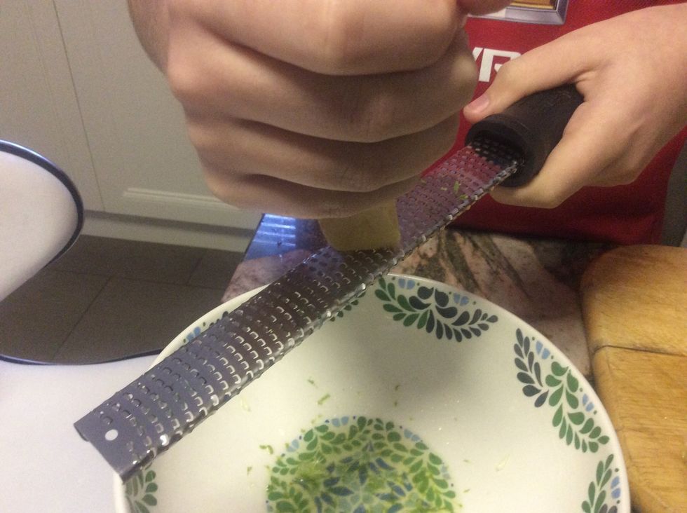 Grate your ginger