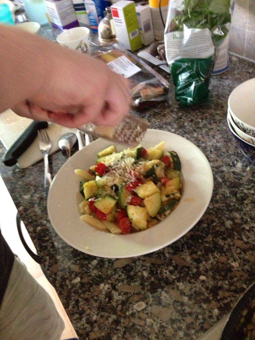 Grated Parmesan cheese