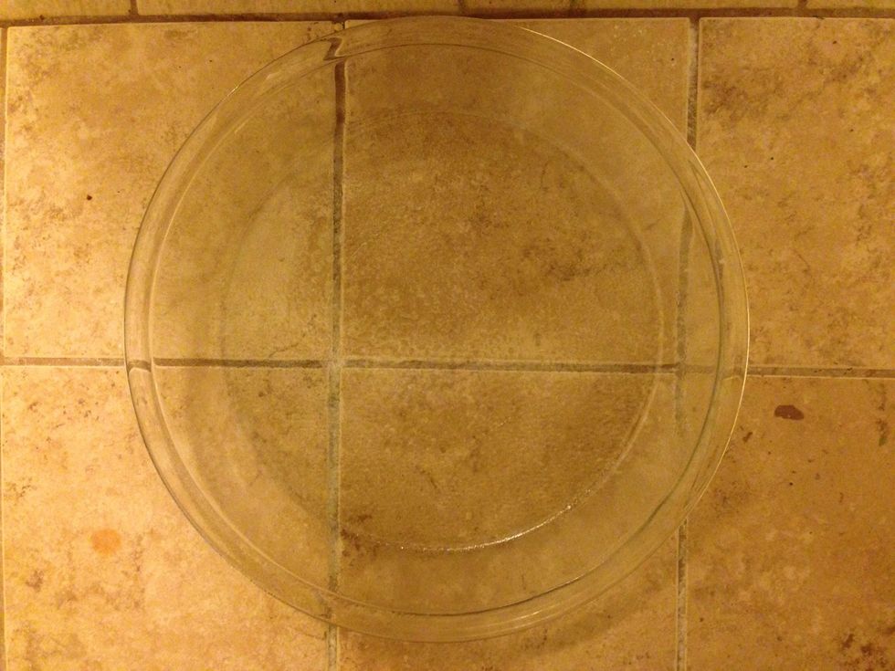 Grease 9" pie dish.