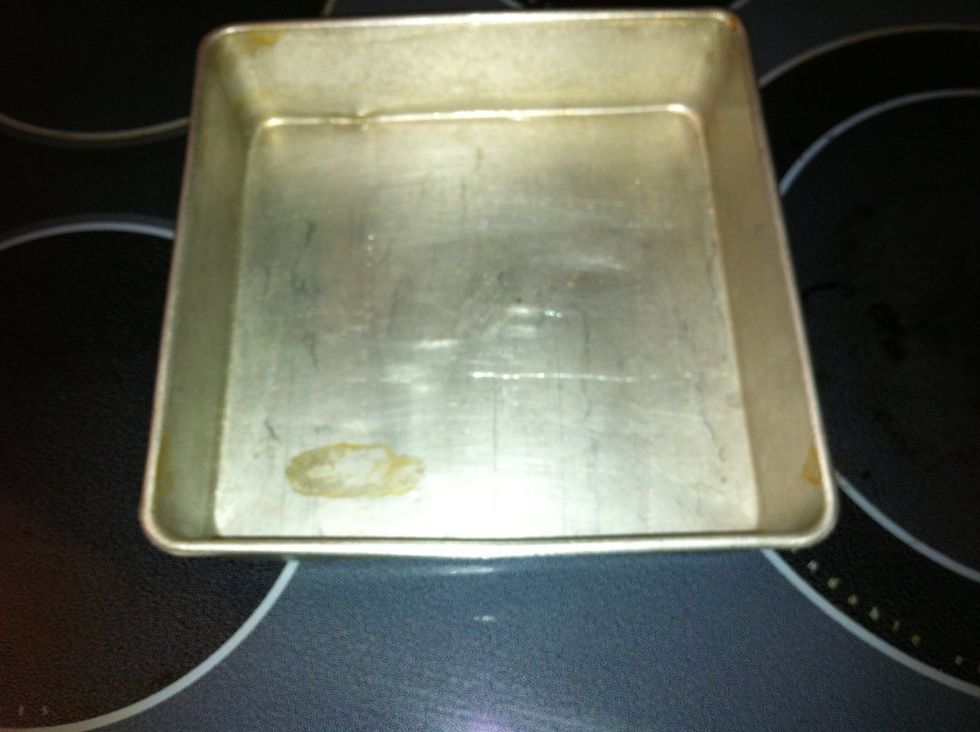 Grease a 9 inch (23 cm) square pan. Jurek uses coconut oil. I used Watkins spray.