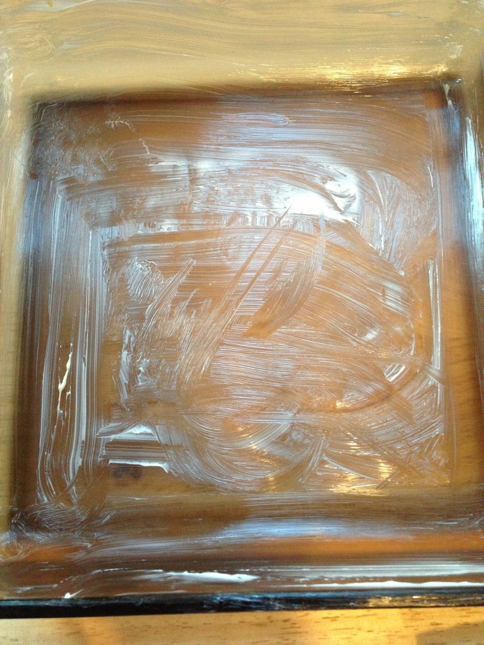 Grease a 9x9 pan with butter