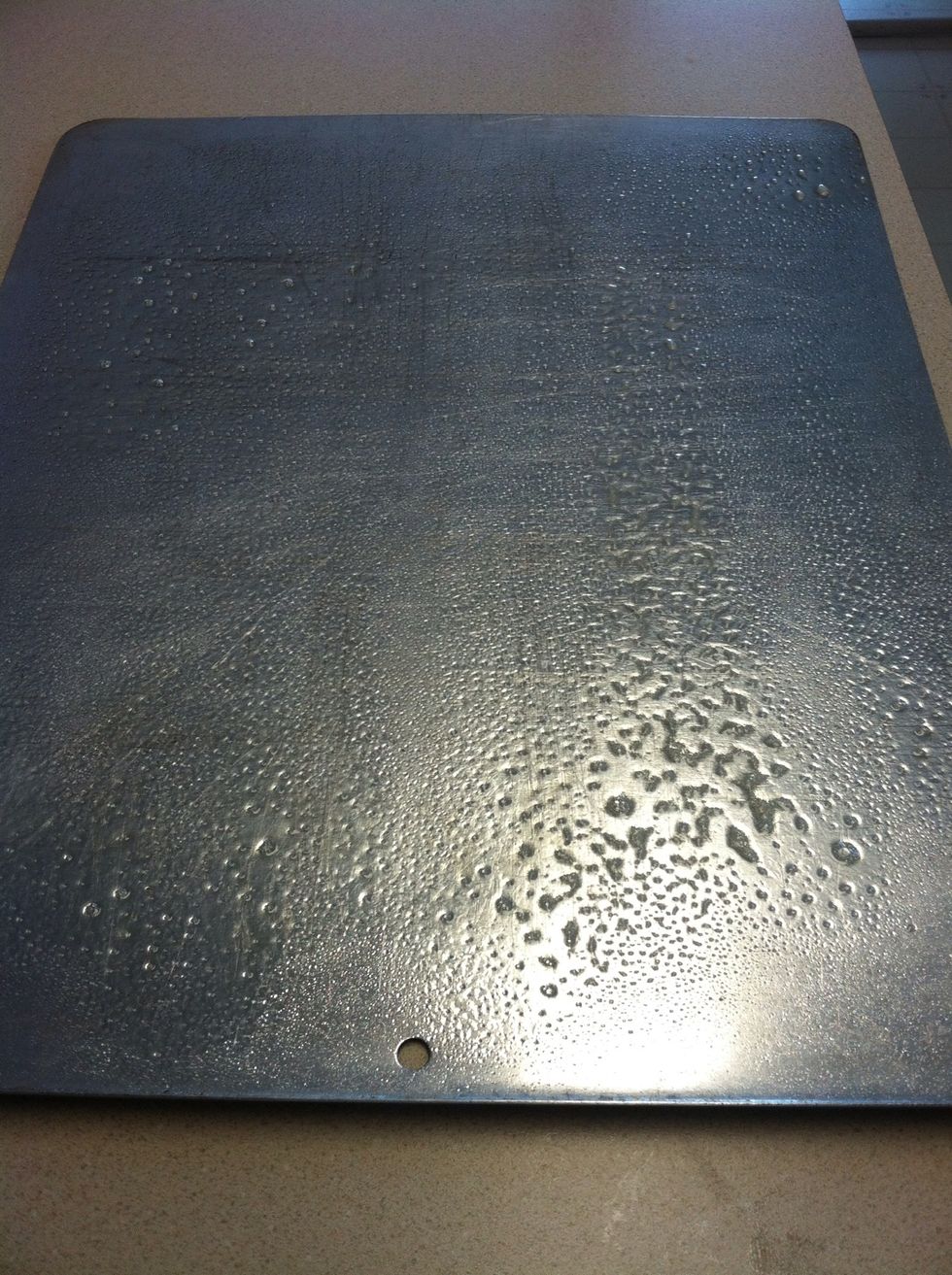 Grease a cookie sheet