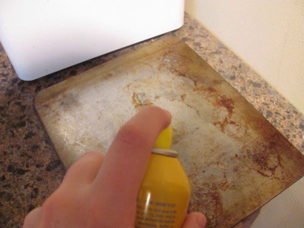 Grease a cookie sheet