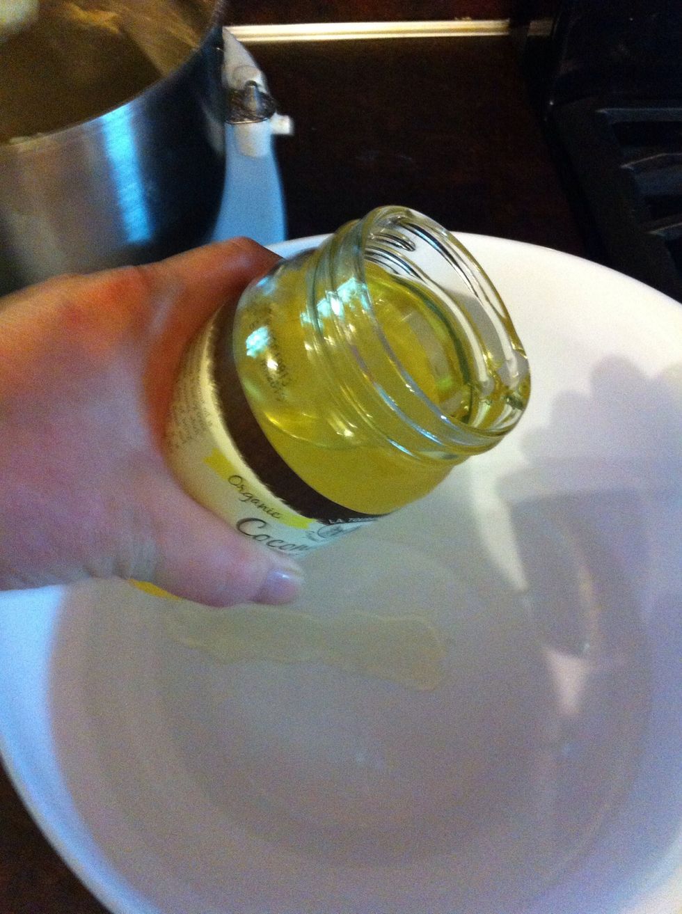 Grease her up! I'm using coconut oil, which I LOVE. But that's a guide all by itself. \ud83c\udf34\ud83c\udf34\ud83c\udf34