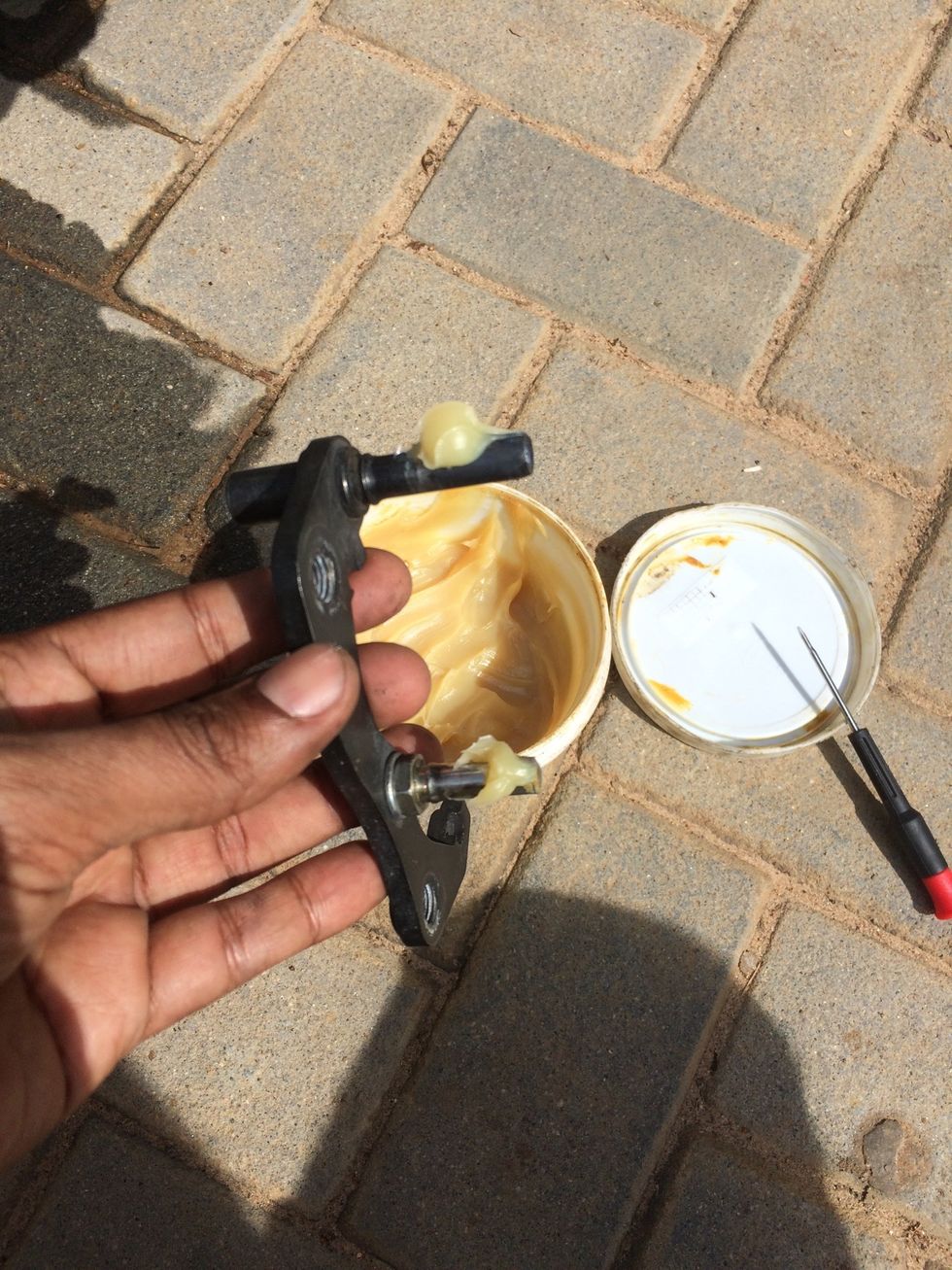 Grease the guide poles