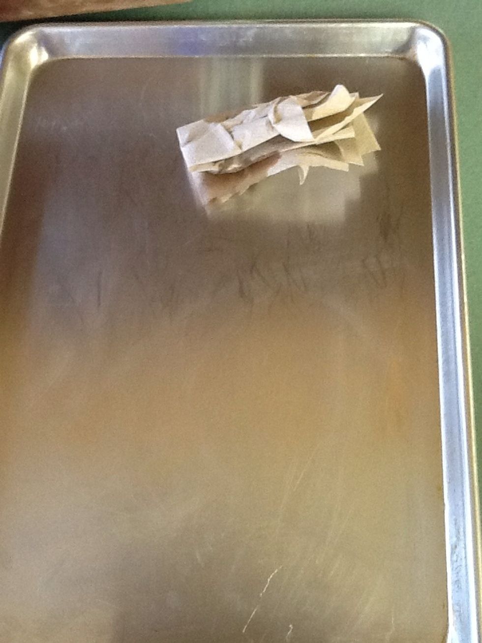 Grease the pan throughly with olive oil or any non stick sprays.