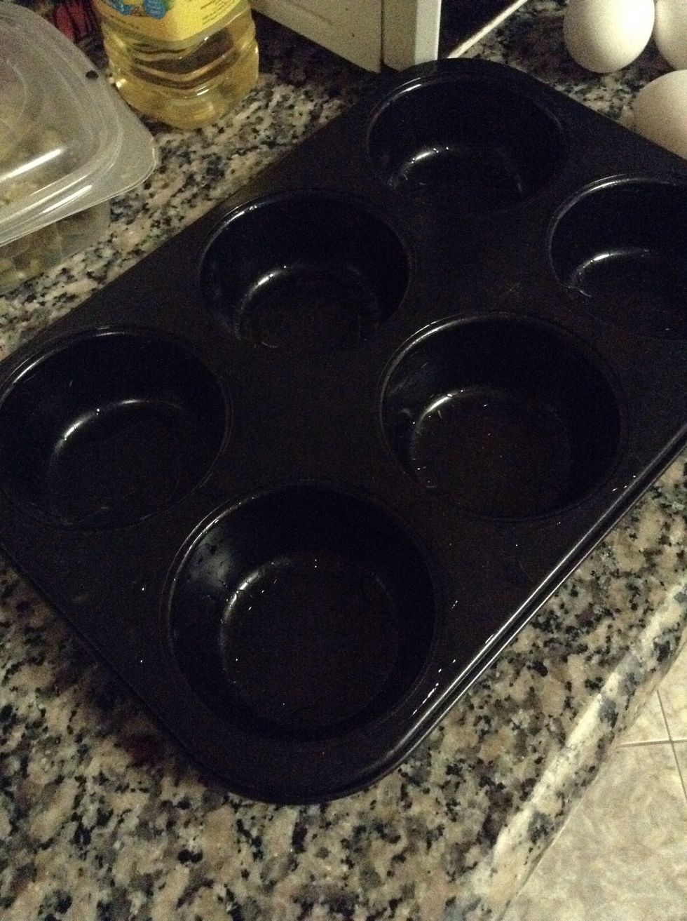 Grease the pan