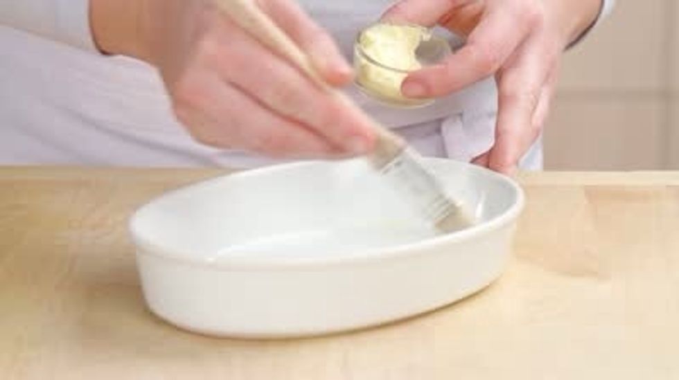 Grease your baking dish