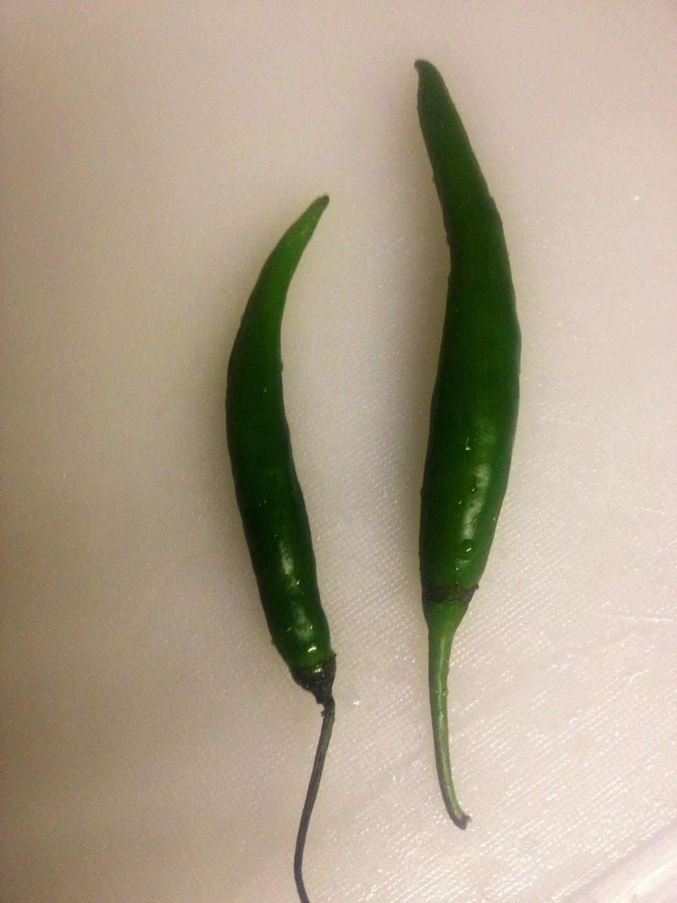Green chillies