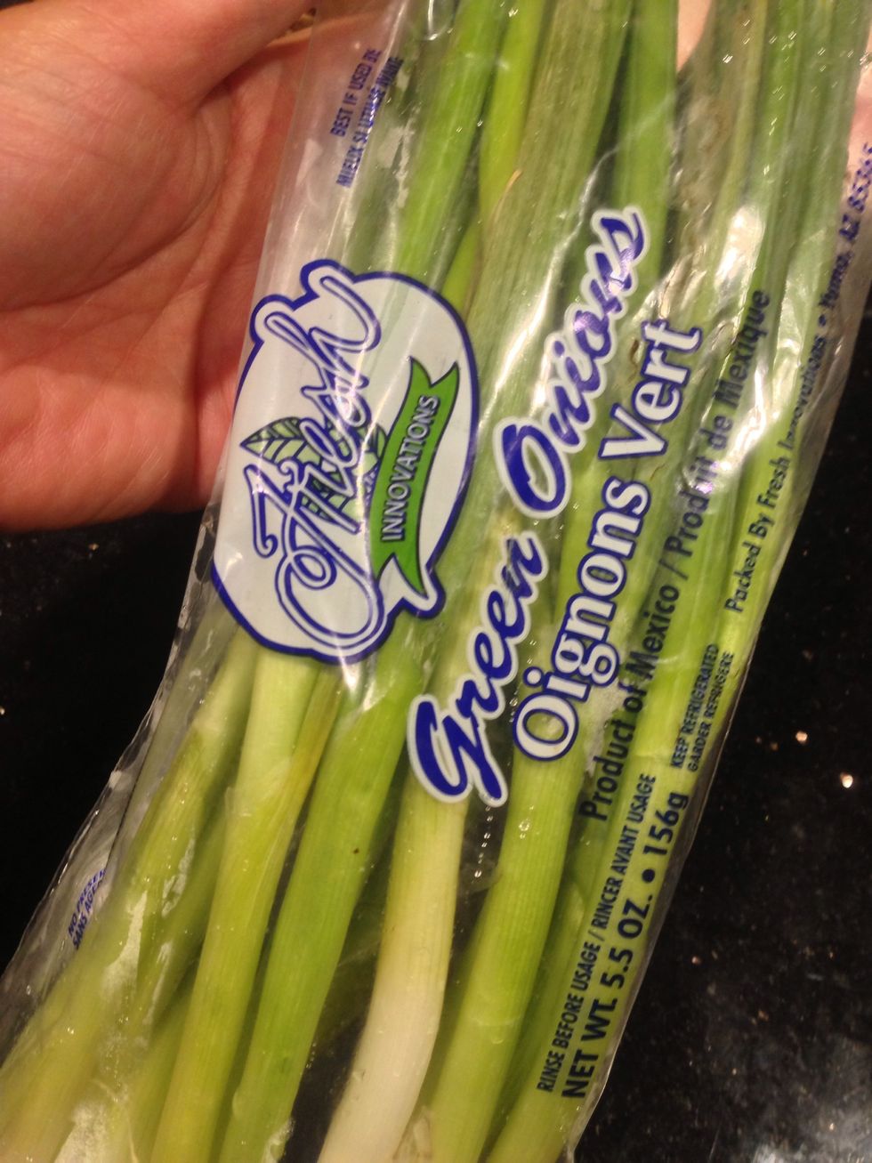 Green onions - slice about 2 stems