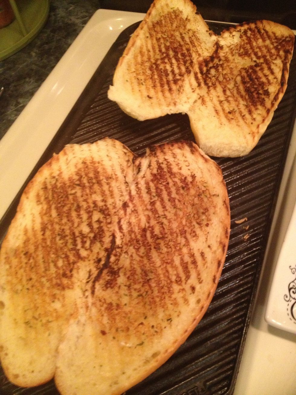 Grill for 2-4 minutes until nice and toasty. Yum just look at those grill marks\ud83d\ude18\ud83d\ude18\ud83d\ude4c\ud83d\ude4cremove,set aside and keep warm.
