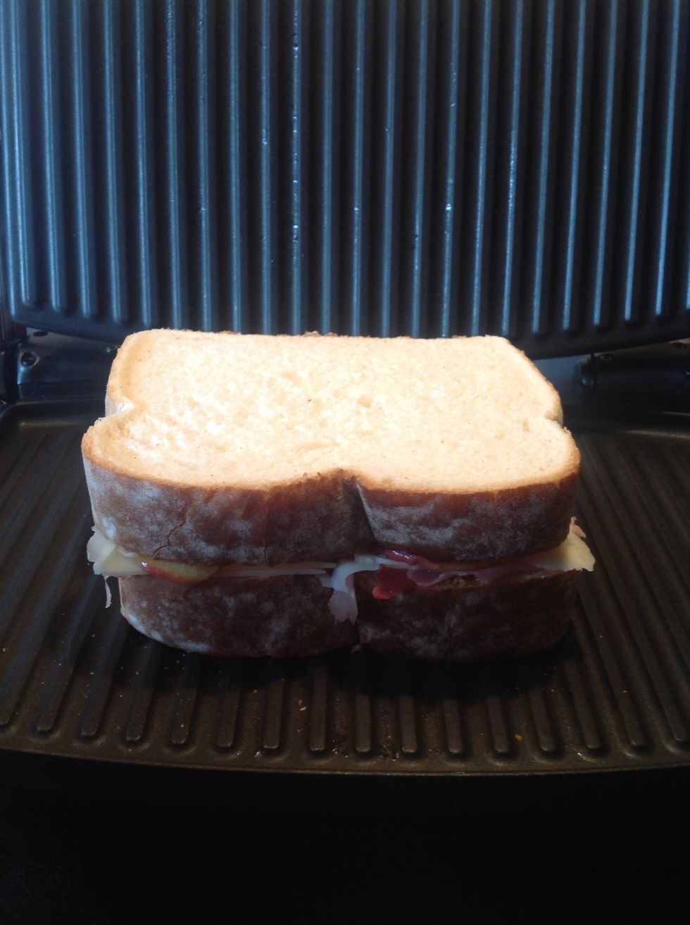 Grill in a panini grill or in a pan if you don't own a grill