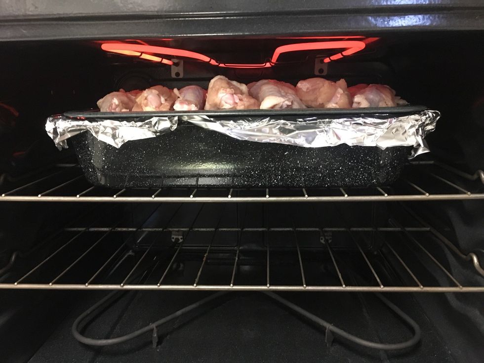 Grill the chicken 8-12 minutes on each side until all juices run clear. You can check this by cutting into the meatiest part of the chicken .