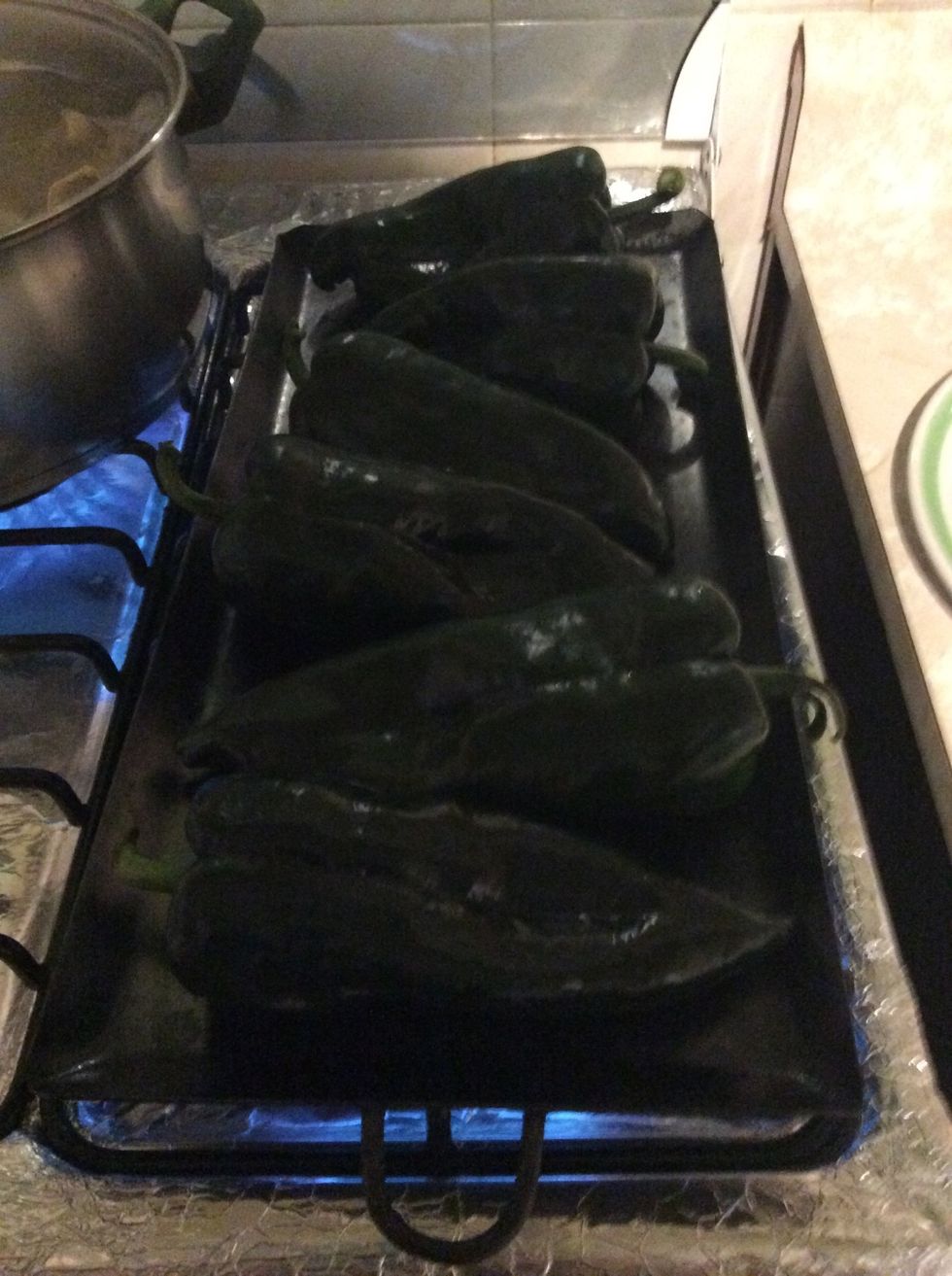 Grill the chilies