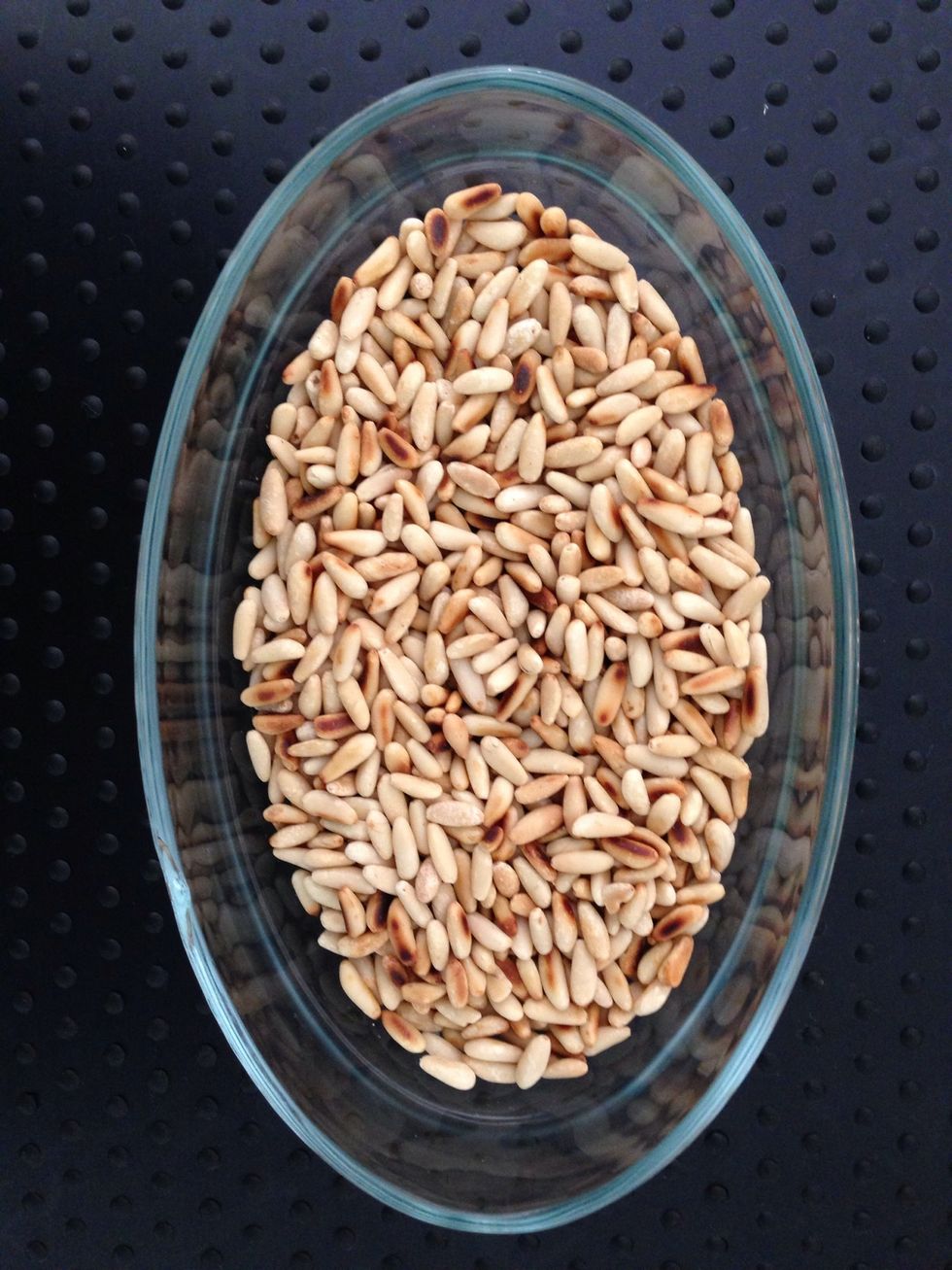 Grilled pine seeds. You need 50 g more or less