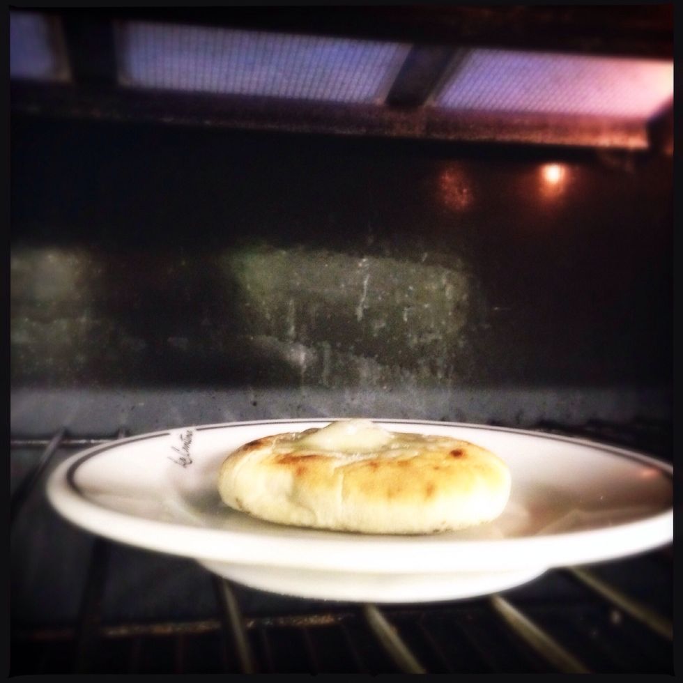 Grilled the sugar so it becomes crisp as it cools