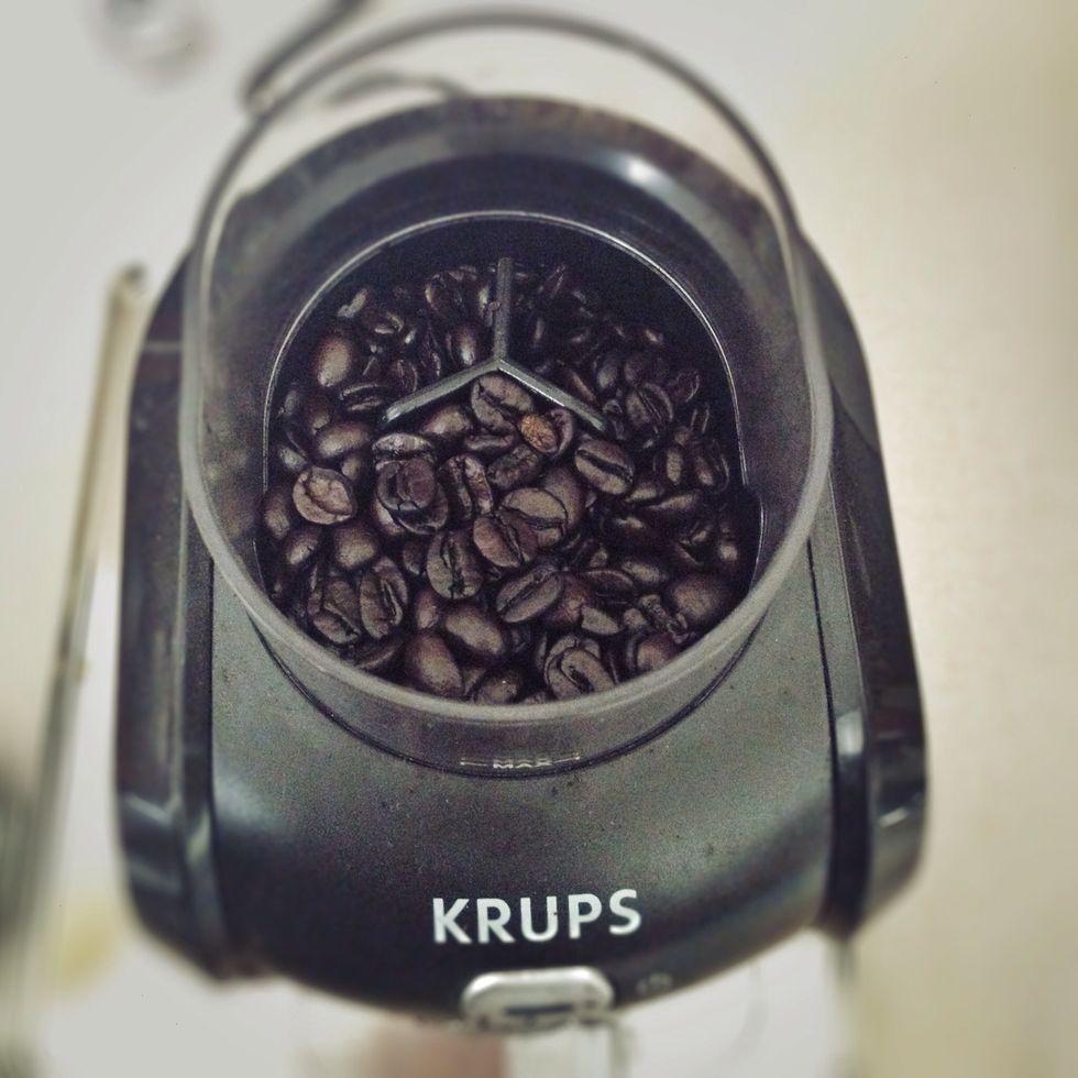 Grind coffee beans instead of using instant coffee for a strong flavor.