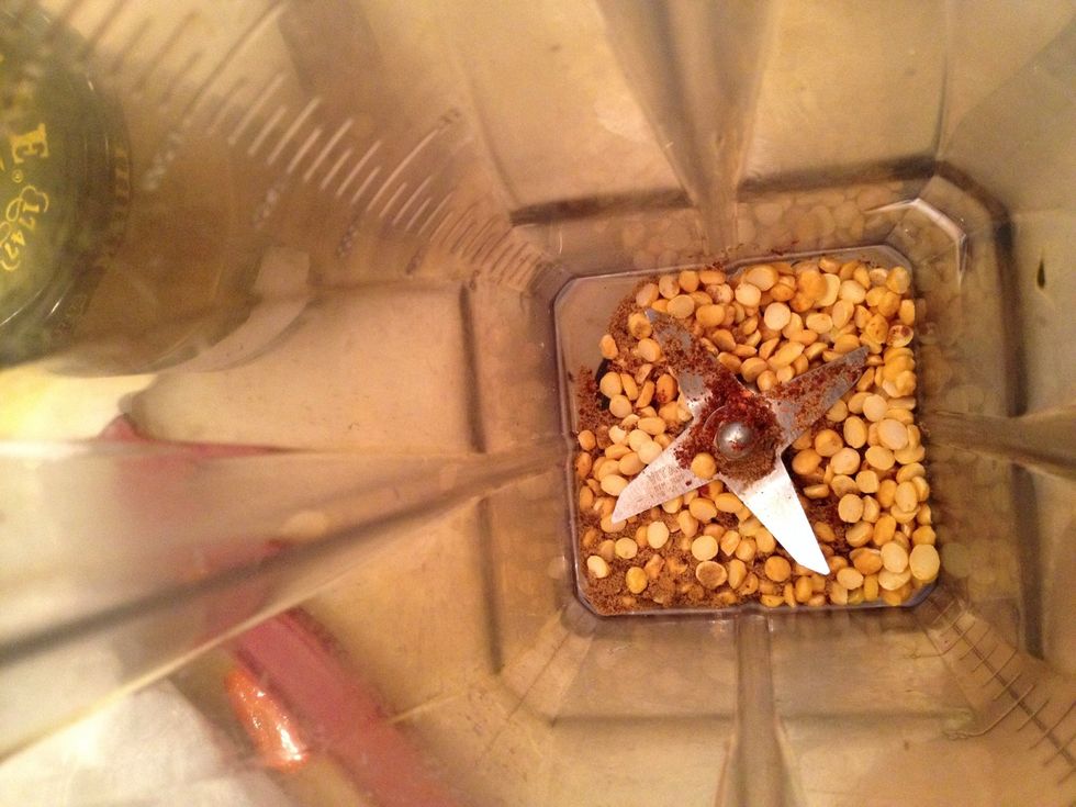 Grind dal and spices